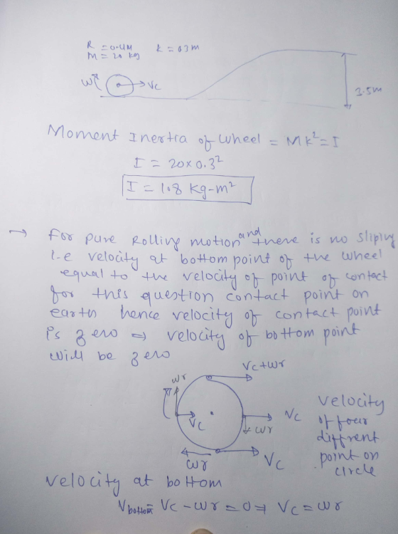 t-e velocit-lot bottom point ? +ne wheel tti tnts que tron Contact point on ecra +m honde velocit$1 ? contact point Vctw veloc duttrent cIrele Velo it at boHonA