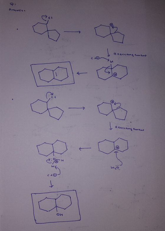 Answert Rearrangement cior Rearrangement :54 O