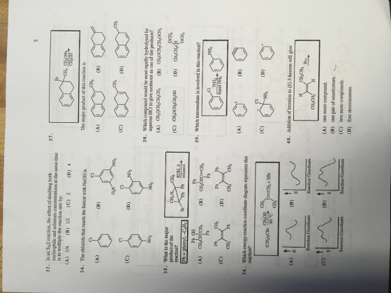 In an S_N2 reaction, the effect of doubling both n