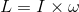 L = I \times \omega