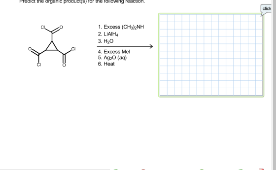 Predict the organic product(s) for the following r