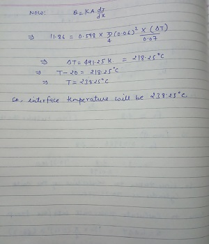 NOW: Baka da 196 = 0.599 x 20:00 AT24125 R 219.25°C 5 T-20 = 21921s 33 T- 112C interface temperature will be 23825°C ca