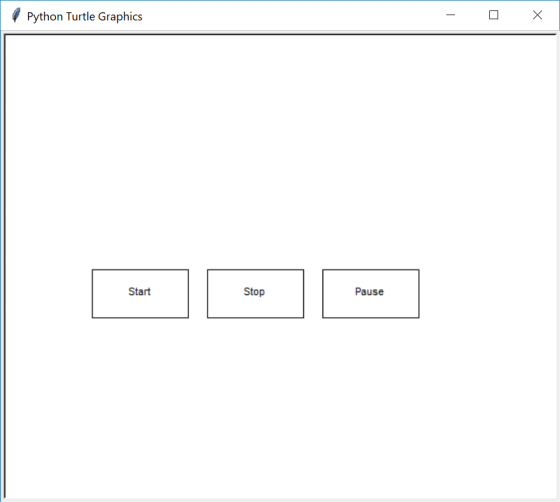Python Turtle Graphics Start Stop Pause