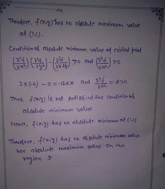 ubis Therefore, froty) has no absolute maximum value of (!!!). Condition of absolute minimum value of critical point 22f 1924
