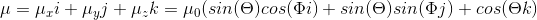 ? = ?Ii + ?yJ + ?.k = ?o(sin(9)oosl?i) + sin (9)sin (Oj) + cos(9k)