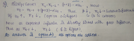 Mo uw as expected iuflation dieduy lihted with past nlation, Ro andwer _option d au optione asu cossest