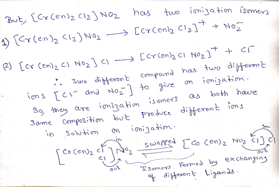 But [crcendz Cl2] NQ2 1) [crcenda Cla] NO2 has two imization isomers [crcenta Cl2]7 + No. . (?) [ercendz Cl Nog] a [crcenda C