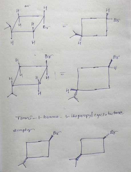 in Bo 88 H / Trans- l-bxome - 3-idopropyl Cyclobutane simply