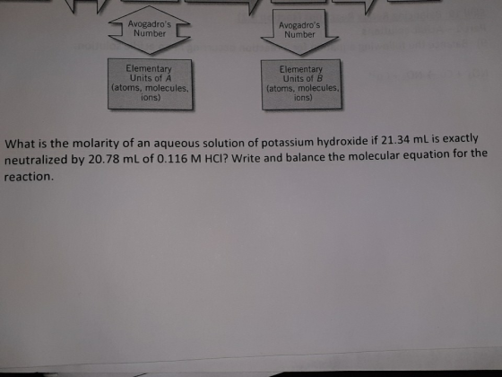 Avogadros Number Avogadros Number Elementary Units of A (atoms, molecules, ions) Elementary Units of B (atoms, molecules, i
