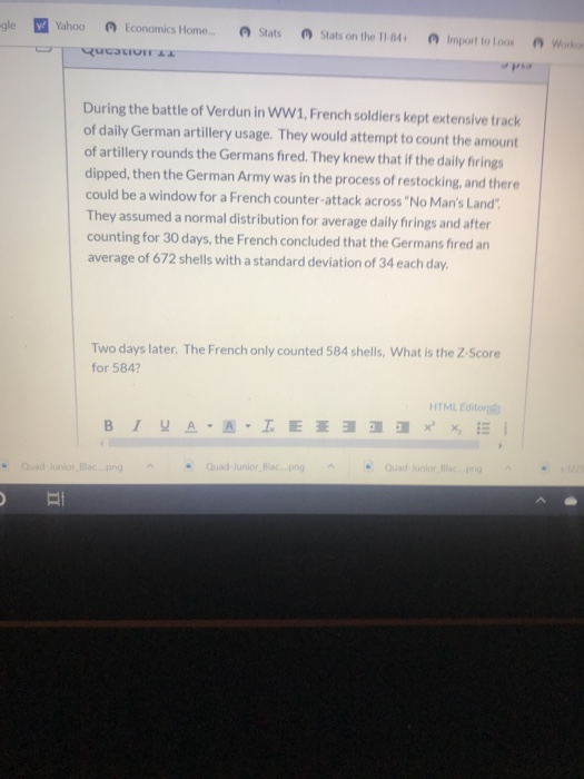 -gle y! Yahoo Economics Home Stats Stats on the TI 34 Import totoo USCUTII During the battle of Verdun in WW1, French soldier