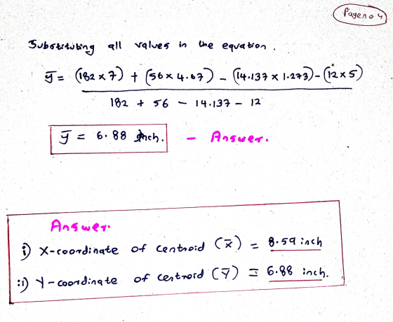 Pagenoy the equation Substituting all values in J = (182*7) + (50*4.07) - (4.137 x 1.273)-(12x5) 182 + 56 14.137 - 12 9 = 6 8