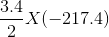 3.4 x(–217.4)