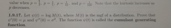 value when p= p= p= 1, and p = h. Note that the kurtosis increases as p decreases. 1.9.17. Let y(t) = log M(t), where M(t) is