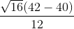 V16(42 - 40) 12