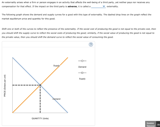 An externality arises when a firm or person engages in an activity that affects the well-being of a third party, yet neither