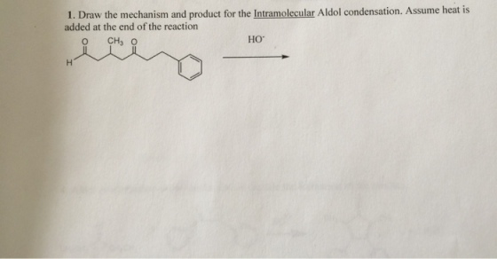 Draw the mechanism and product for the Intramolecu