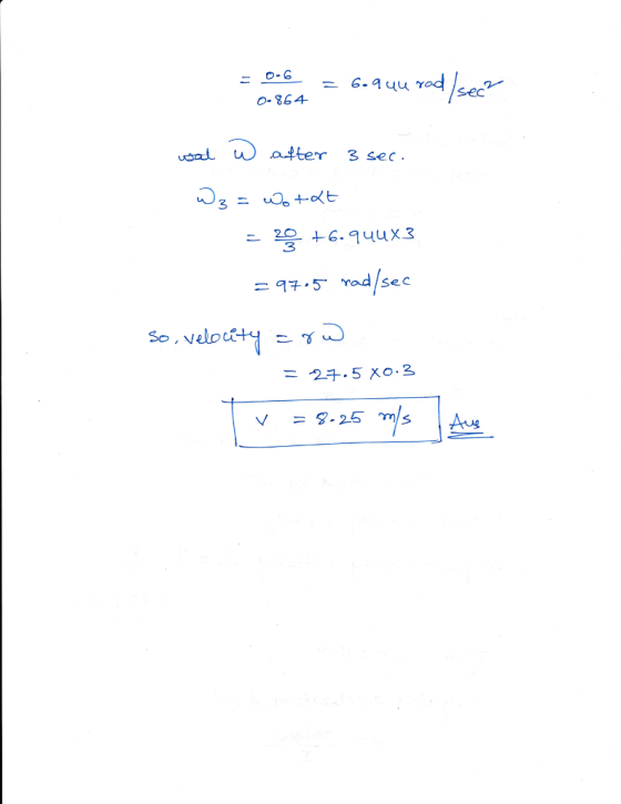 O- 864 ubal w atter 3 sec. ,rad/sec =97.5