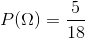 P(Ω) =