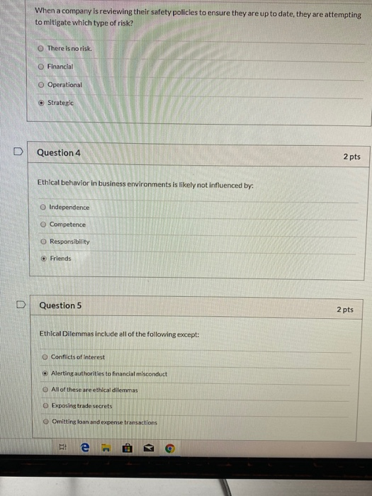 When a company is reviewing their safety policies to ensure they are up to date, they are attempting to mitigate which type o