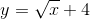 y= \sqrt{x}+4