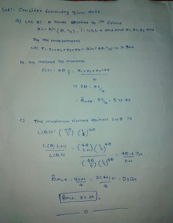 Sol:-Con sǐ d e γ f0110wing given data 9, i4) , İ: 1,2,3,4 and an d74, K2, 23 and xa are imde pemd ent b) by method by noments 2. 20: 41 4 C) The maximom itenood eseimate fore is 4-e 匕 Omceet 2C 46)+23.as 4 4