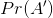 Pr(A)