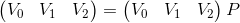 (V. Vi v) = (V V V2) P