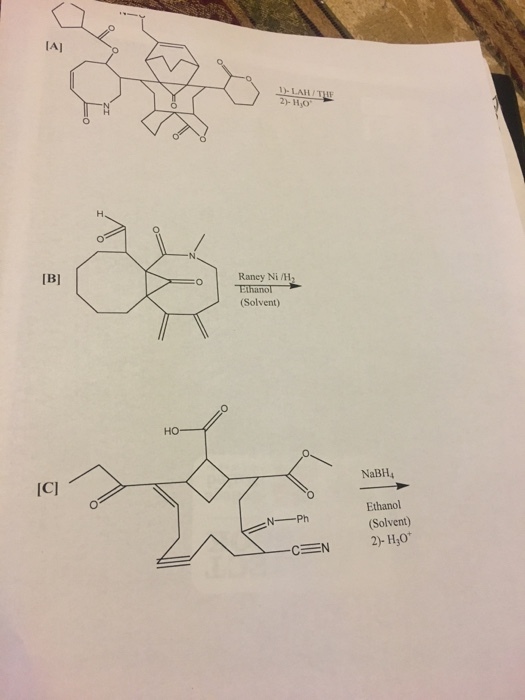 IA] 1)-LAHTHE 2)-Hjo. IBI 1Bl Raney Ni /H Solvent) ICl NaBH, 0 Ethanol Solvent) 2-H0 NPh ?N