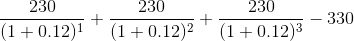 230 3030 (1+0.12)*(1+0.12)2(1+0.12)