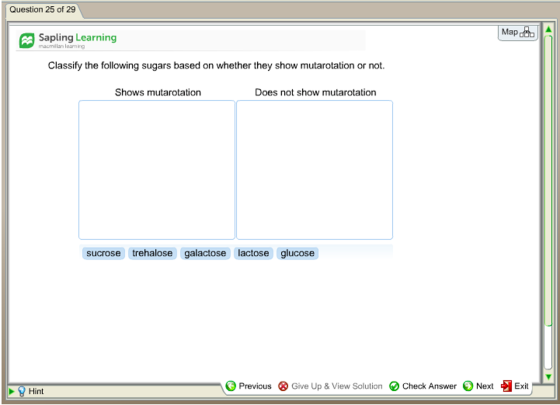 Question 25 of 29 Map Sapling Learning macmillan l