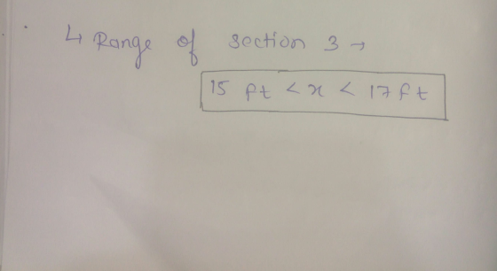 Range Section 3 15 Pt <a < 17 ft