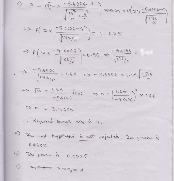 ♡ ß P(2> -5.6006-4 ->0.05% 5=P(2> 5.6006-4 wo (136 = -0,05 -> p ( z< -5.6006+4 J136/ P(za -9.6006 -9.6006 < 1136 11367 -9.600