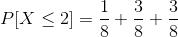 P[X < 2] = 006 + 2010 + 100
