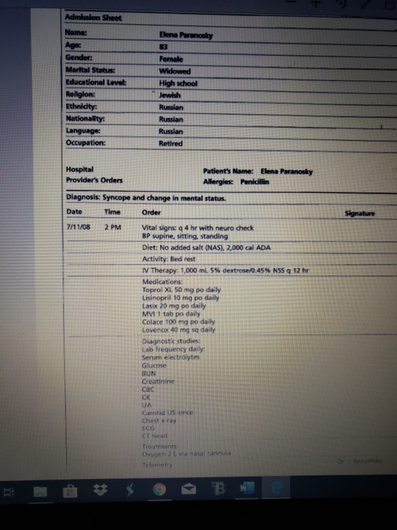 Admission Sheet Nome en P Fem Gender: Marital Status Educational Lavek Religion: Ethnicity: Nationality: Language Occupation: