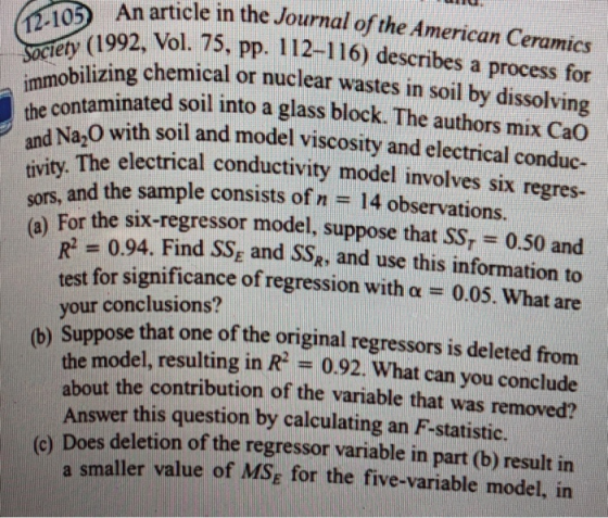 HELL (12-105) An articl Society (1992, Vol. 75 immobilizing che sors, and the samples 5 An article in the Journal of the Amer