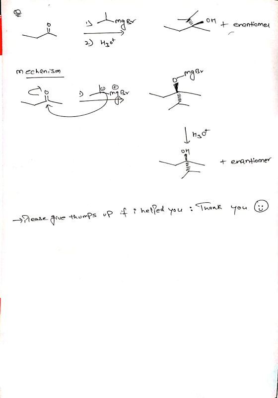 Linger Econ t enantiomel 2) Haut mechanism mgby BY Ingot on + enantiomer . Thank c: you please give thumps up if i helped you