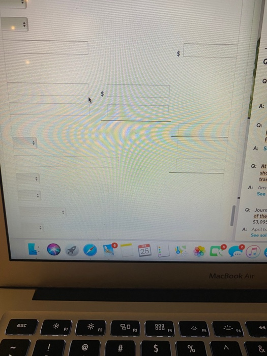 A: Ans See Q: Journ of the $3,099 A: April tri See sol MacBook Air esc 207 &