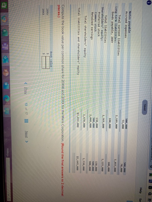 ULIMWUCL.. Saved Help Sa 509,000 51,000 500,000 70,000 1,189,000 1,815,000 180,000 Notes payable Accrued expenses Total curre