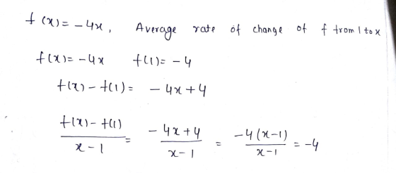 2 Average γ , of change of f trom Itox (x-1) χ-1