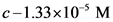 C-1.33x10-M
