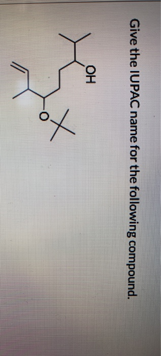 Give the IUPAC name for the following compound. OH X ox