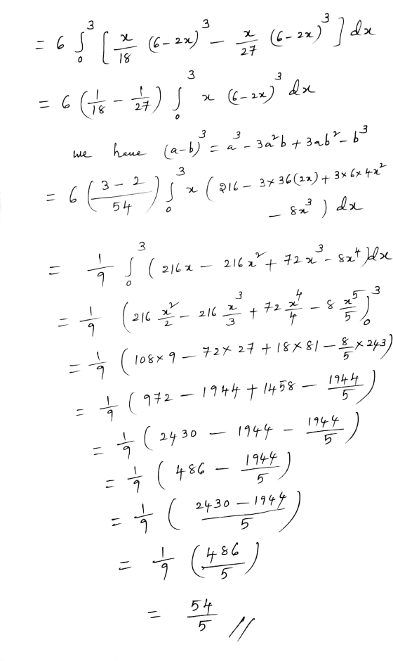 - * (- - ระ (4-3-) 44 = 4 ( 9) 1 . (-) 44 - we have (a - b) = a - 32²b + 3a6²-63 2 * 4 54 ( ( 24 - 35 36(11)+ 3 8 ) 43 = 1 (