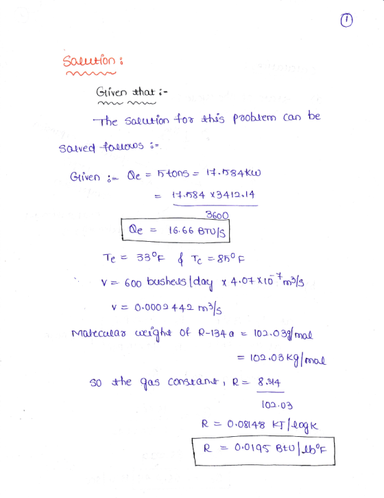 Soluutson Gtíven that -the Satutionfo thís pooh1em Can be ะ 14,584 x3412.14 360 v= 600 boesheus ldoe{ x 4.ot Xtomols v 0.0009 442 m3 102.08 rool s0 he as constan, R8314 L02.0