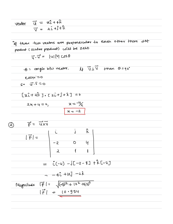 veetor ū ✓ = xi tek ai tŷt if these two vectors are perpendicular to each other than dot product ( scalar product) will be ze