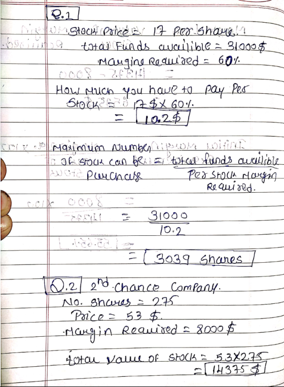 18.1 Cowon Stocia Paicé 17 per Shoue!? totai Funds cucllible 31000$ imauqine Required60%. How much you have to pay Per Socks0