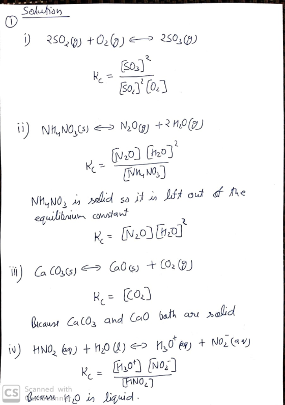 solution i) 250,0) + O2(g) 6 2503(9) [50]? [02] i) NH, NO2(3) <N2068) +2H20 (9) = [N20] [120]? - [[Why NO Nhy NO, is solid so