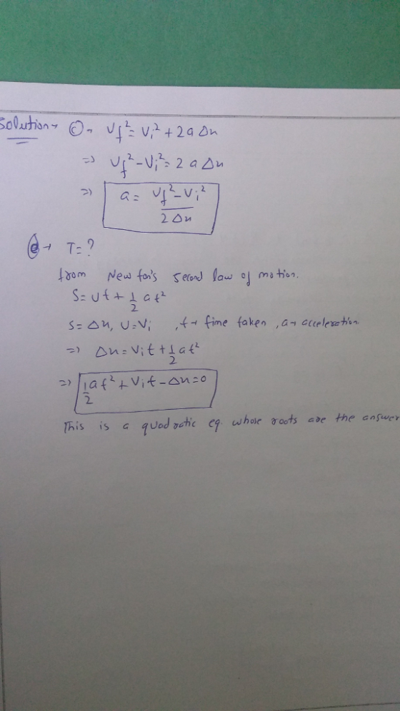 from Newtons second law。↓ mat 2. 2.