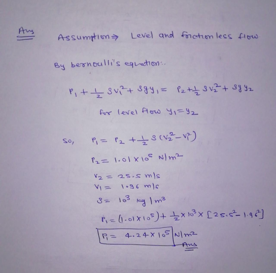 AssumphenラLevel and fo ctim less fiow By bernoulli,, seqLechon.. for leve, ftrw y.- r,-d.olx15)+ ½x13x L2 se. 1.9e]