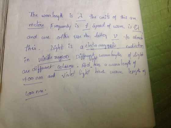 The roave lenghỉ ts the unib el this are e unit e requen ane d 00 nm