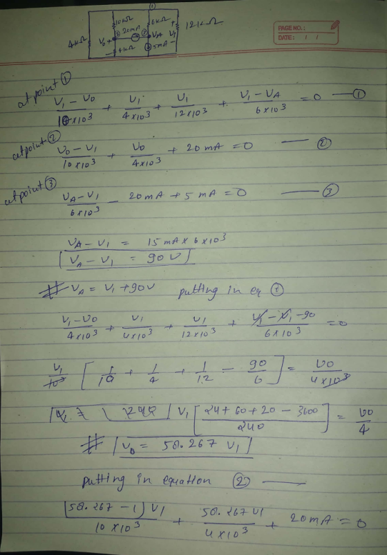 PAGE NO. DATE: υ, 3 Uv 4xio3 3 VI 4rio3 61 /03 レ 4 Loo 4 61, 267 V 58. 267-1 )